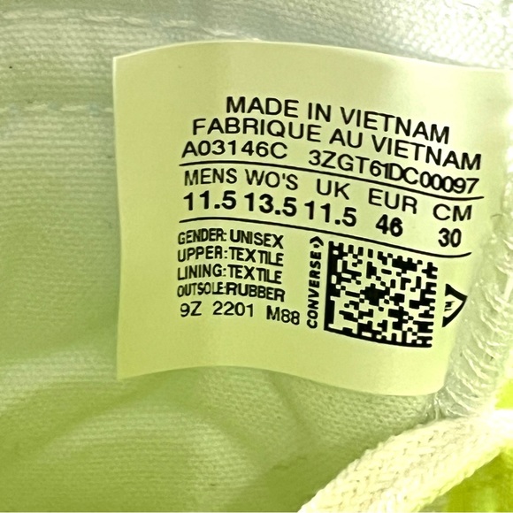 Converse Unt1tl3d Sneakers Not A Chuck All Star Hi-Top - Picture 6 of 7